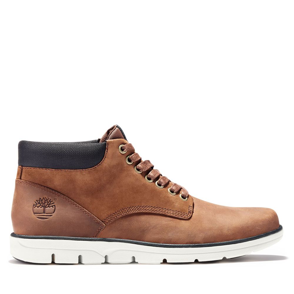 Botas de Seguridad Timberland Hombre Bradstreet Cuero Sneaker Marrones - Chile LIQ-308179